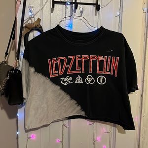 Led Zeppelin vintage crop top
